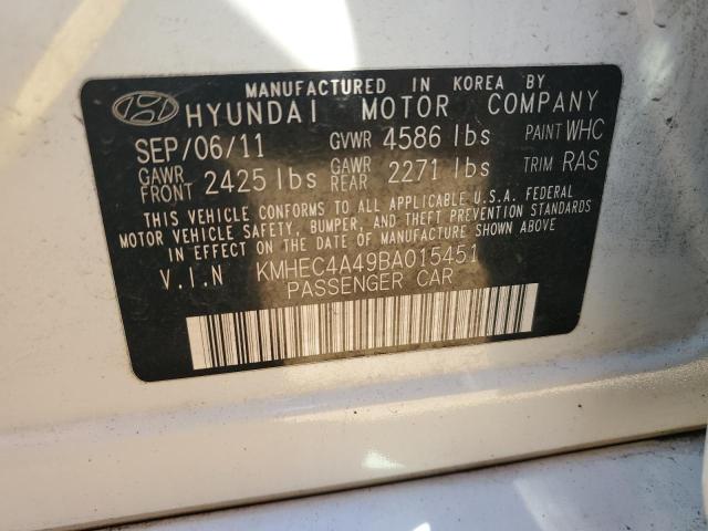 Photo 9 VIN: KMHEC4A49BA015451 - HYUNDAI SONATA HYB 