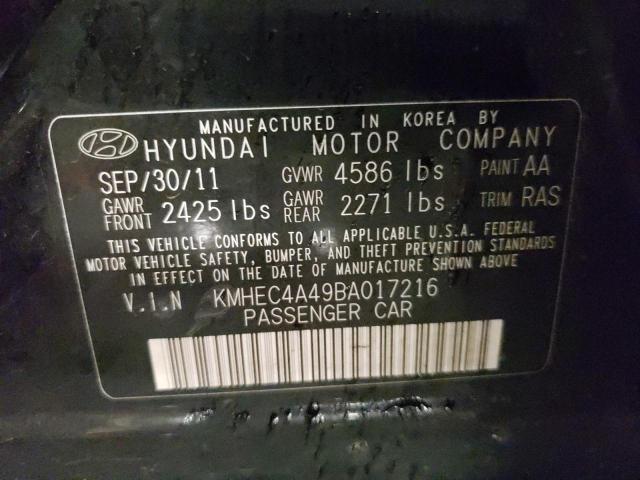 Photo 11 VIN: KMHEC4A49BA017216 - HYUNDAI SONATA 