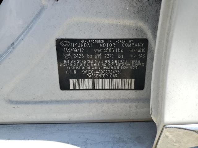 Photo 12 VIN: KMHEC4A49CA024751 - HYUNDAI SONATA HYB 