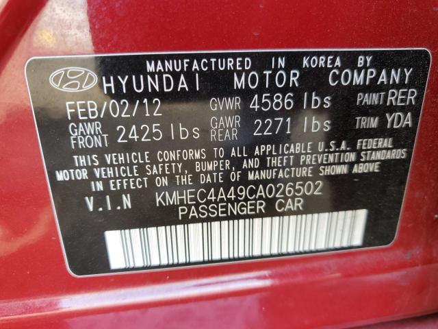 Photo 11 VIN: KMHEC4A49CA026502 - HYUNDAI SONATA 