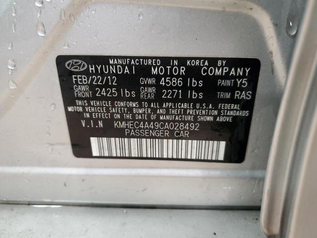 Photo 11 VIN: KMHEC4A49CA028492 - HYUNDAI SONATA HYB 