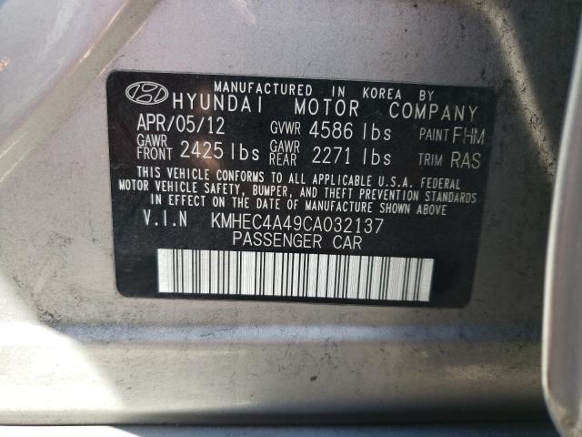 Photo 9 VIN: KMHEC4A49CA032137 - HYUNDAI SONATA HYB 