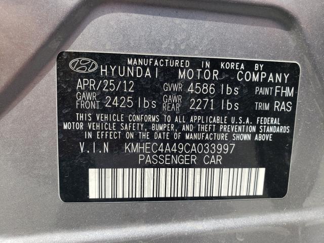 Photo 9 VIN: KMHEC4A49CA033997 - HYUNDAI SONATA HYB 