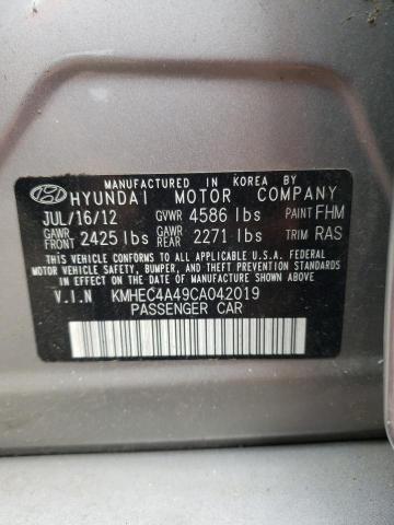 Photo 11 VIN: KMHEC4A49CA042019 - HYUNDAI SONATA HYB 