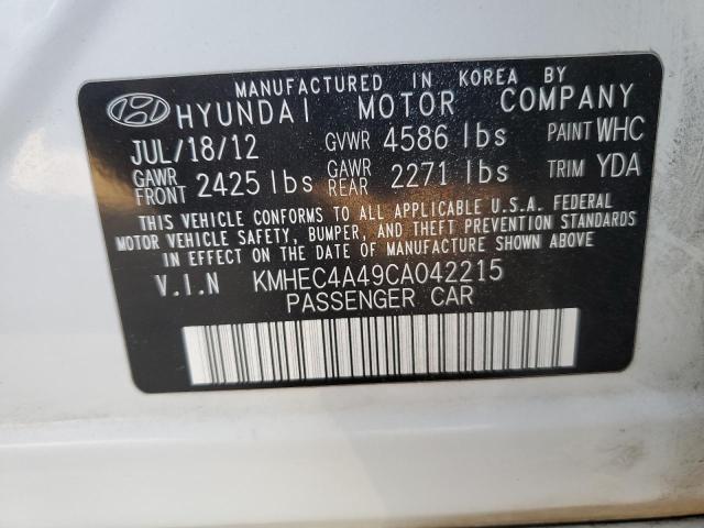 Photo 11 VIN: KMHEC4A49CA042215 - HYUNDAI SONATA 