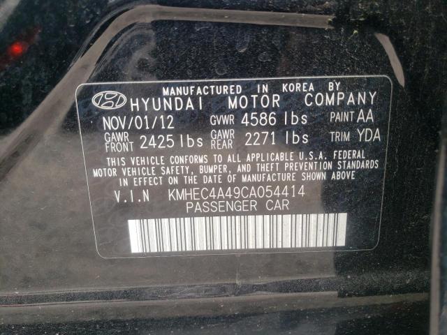 Photo 9 VIN: KMHEC4A49CA054414 - HYUNDAI SONATA HYB 