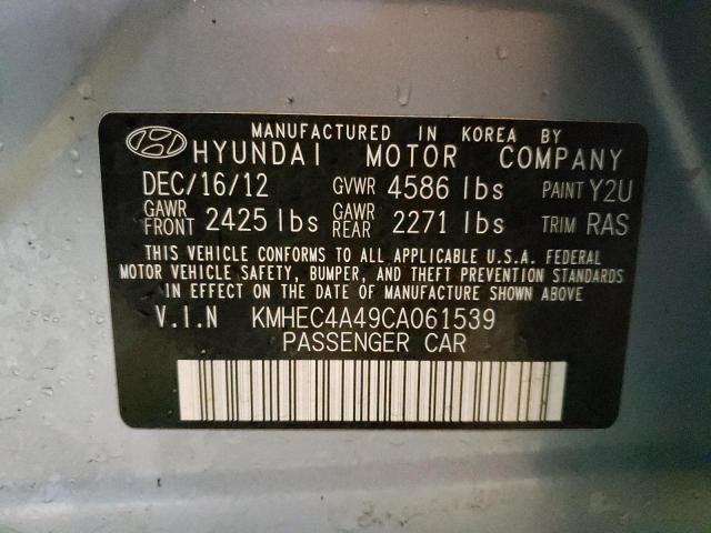 Photo 9 VIN: KMHEC4A49CA061539 - HYUNDAI SONATA HYB 