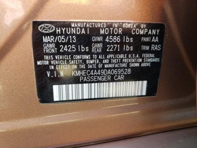 Photo 9 VIN: KMHEC4A49DA069528 - HYUNDAI SONATA HYB 