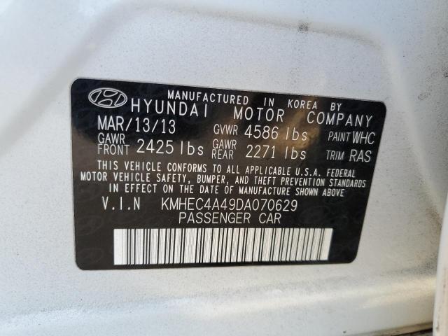 Photo 11 VIN: KMHEC4A49DA070629 - HYUNDAI SONATA HYB 