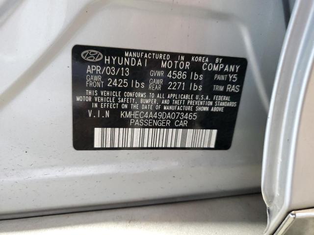 Photo 12 VIN: KMHEC4A49DA073465 - HYUNDAI SONATA HYB 