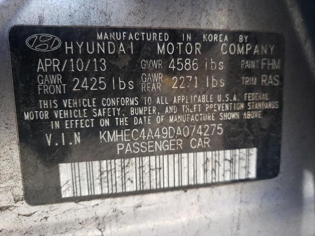 Photo 11 VIN: KMHEC4A49DA074275 - HYUNDAI SONATA 