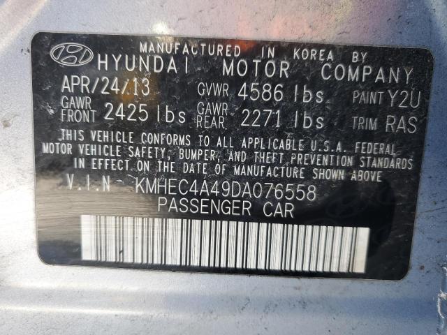 Photo 11 VIN: KMHEC4A49DA076558 - HYUNDAI SONATA HYB 