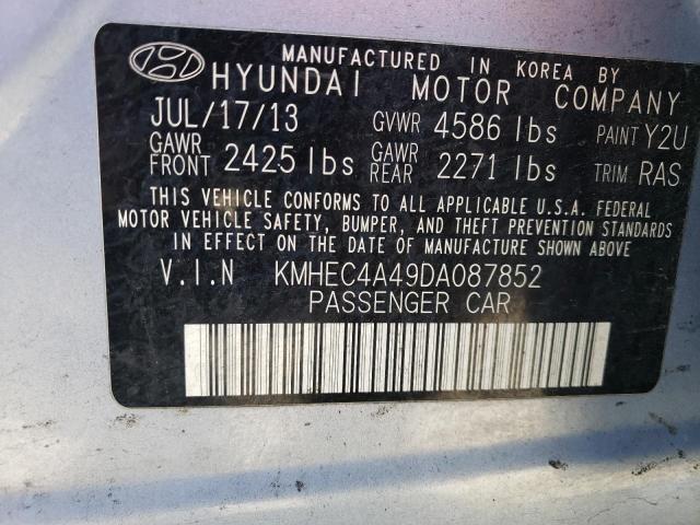 Photo 11 VIN: KMHEC4A49DA087852 - HYUNDAI SONATA HYB 