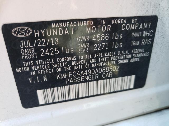 Photo 9 VIN: KMHEC4A49DA088502 - HYUNDAI SONATA HYB 