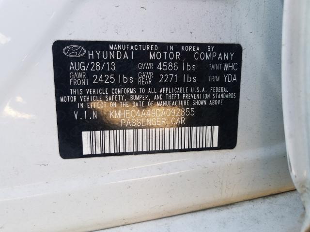 Photo 9 VIN: KMHEC4A49DA092355 - HYUNDAI SONATA HYB 