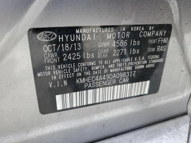 Photo 12 VIN: KMHEC4A49DA098317 - HYUNDAI SONATA 