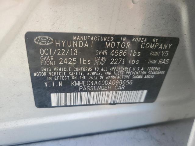 Photo 12 VIN: KMHEC4A49DA098656 - HYUNDAI SONATA HYB 