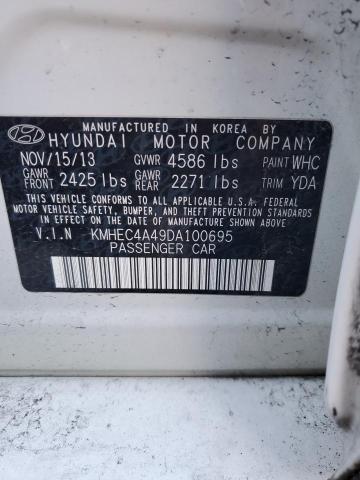 Photo 12 VIN: KMHEC4A49DA100695 - HYUNDAI SONATA HYB 