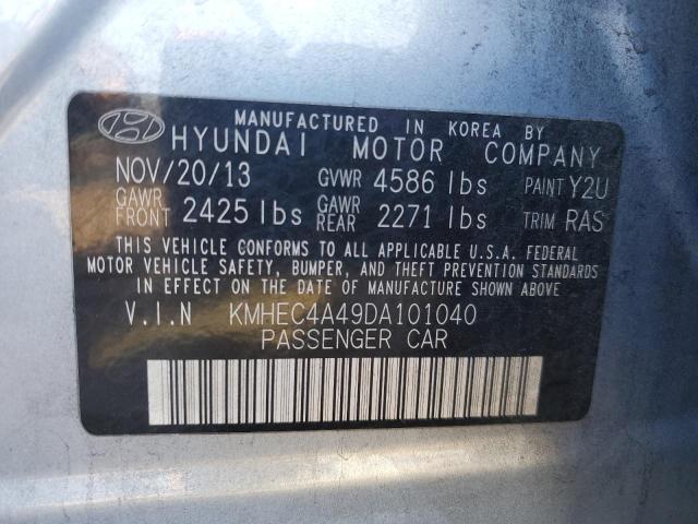 Photo 12 VIN: KMHEC4A49DA101040 - HYUNDAI SONATA HYB 