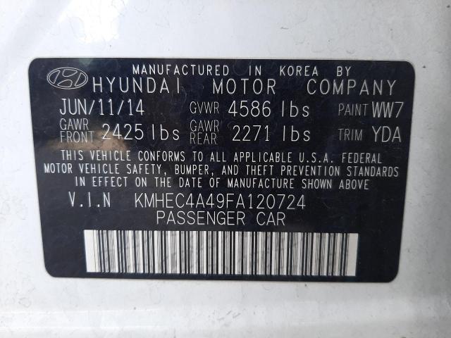 Photo 9 VIN: KMHEC4A49FA120724 - HYUNDAI SONATA HYB 