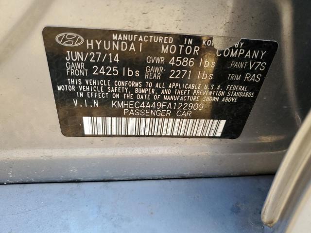 Photo 11 VIN: KMHEC4A49FA122909 - HYUNDAI SONATA HYB 