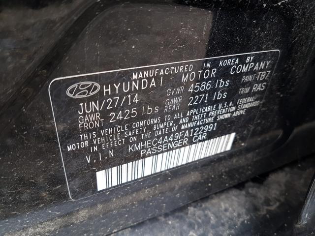 Photo 9 VIN: KMHEC4A49FA122991 - HYUNDAI SONATA HYB 