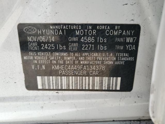 Photo 11 VIN: KMHEC4A49FA134378 - HYUNDAI SONATA 