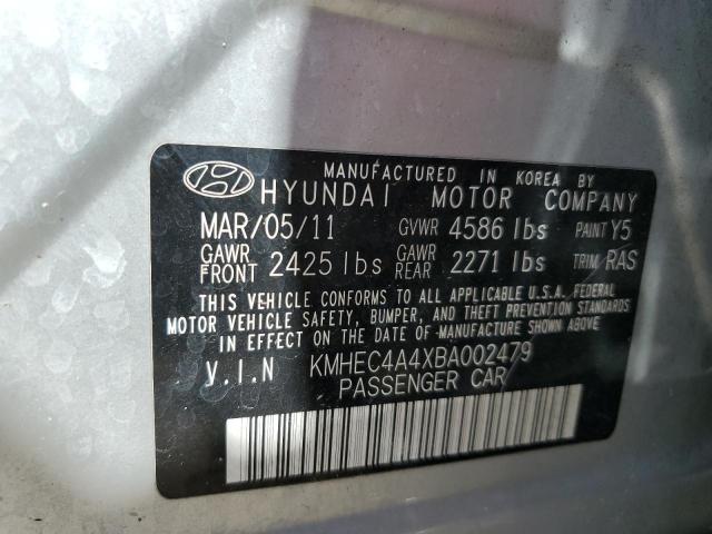 Photo 9 VIN: KMHEC4A4XBA002479 - HYUNDAI SONATA HYB 