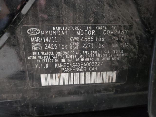 Photo 11 VIN: KMHEC4A4XBA003227 - HYUNDAI SONATA HYB 