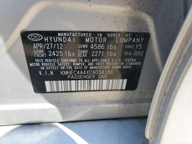 Photo 11 VIN: KMHEC4A4XCA034186 - HYUNDAI SONATA 