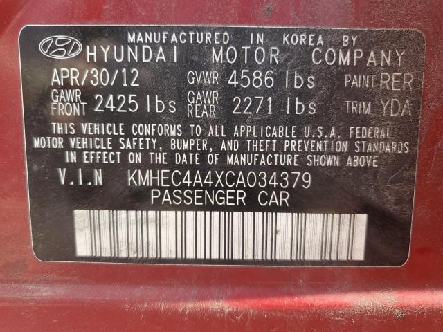 Photo 11 VIN: KMHEC4A4XCA034379 - HYUNDAI SONATA HYB 