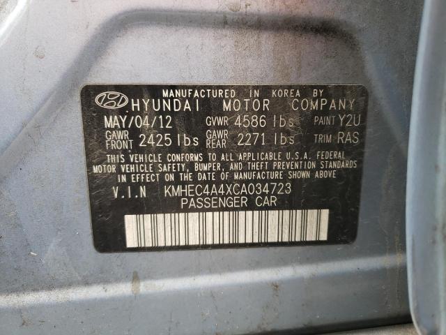 Photo 11 VIN: KMHEC4A4XCA034723 - HYUNDAI SONATA HYB 