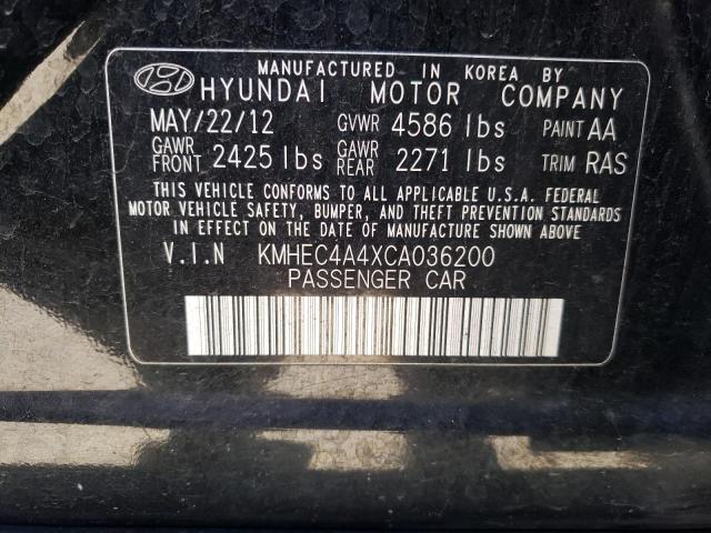 Photo 12 VIN: KMHEC4A4XCA036200 - HYUNDAI SONATA HYB 