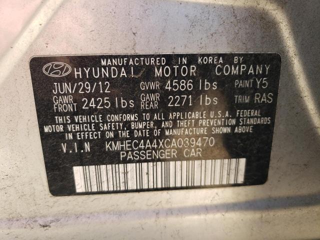 Photo 11 VIN: KMHEC4A4XCA039470 - HYUNDAI SONATA 