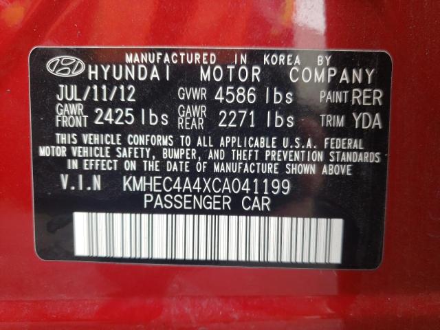 Photo 9 VIN: KMHEC4A4XCA041199 - HYUNDAI SONATA HYB 