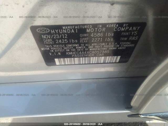 Photo 5 VIN: KMHEC4A4XCA057385 - HYUNDAI SONATA 