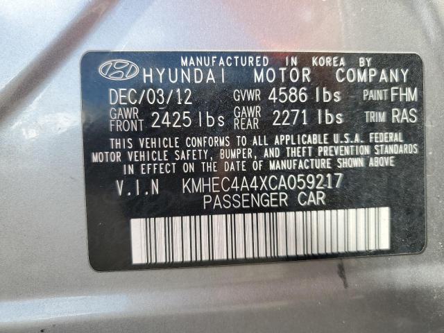 Photo 11 VIN: KMHEC4A4XCA059217 - HYUNDAI SONATA 