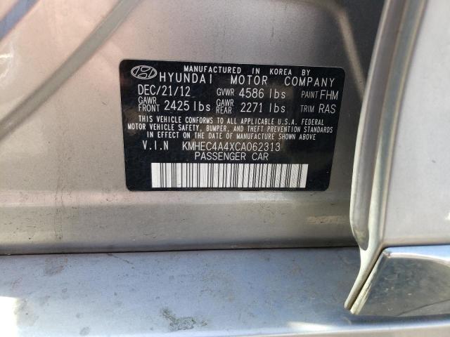 Photo 9 VIN: KMHEC4A4XCA062313 - HYUNDAI SONATA HYB 