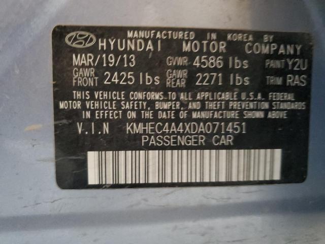 Photo 11 VIN: KMHEC4A4XDA071451 - HYUNDAI SONATA HYB 