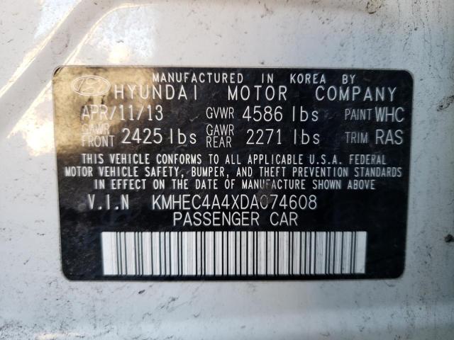 Photo 11 VIN: KMHEC4A4XDA074608 - HYUNDAI SONATA HYB 