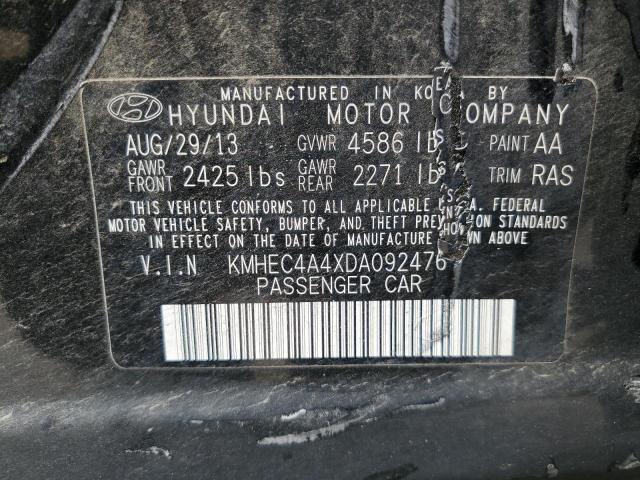 Photo 11 VIN: KMHEC4A4XDA092476 - HYUNDAI SONATA HYB 