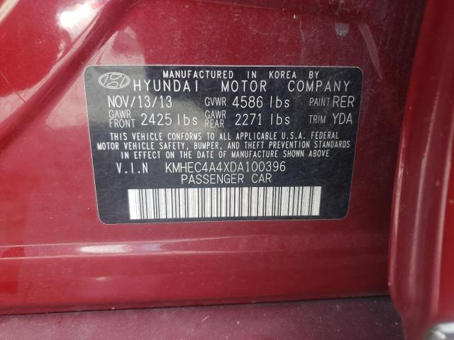 Photo 9 VIN: KMHEC4A4XDA100396 - HYUNDAI SONATA HYB 