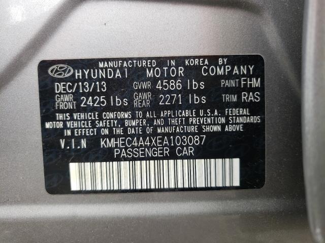 Photo 9 VIN: KMHEC4A4XEA103087 - HYUNDAI SONATA HYB 