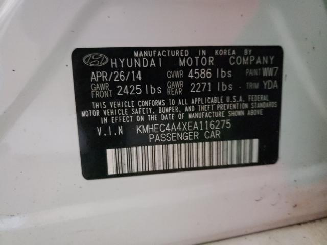 Photo 9 VIN: KMHEC4A4XEA116275 - HYUNDAI SONATA HYB 