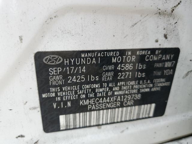 Photo 12 VIN: KMHEC4A4XFA129738 - HYUNDAI SONATA HYB 