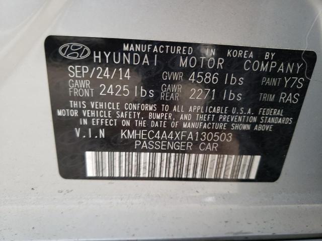 Photo 12 VIN: KMHEC4A4XFA130503 - HYUNDAI SONATA 