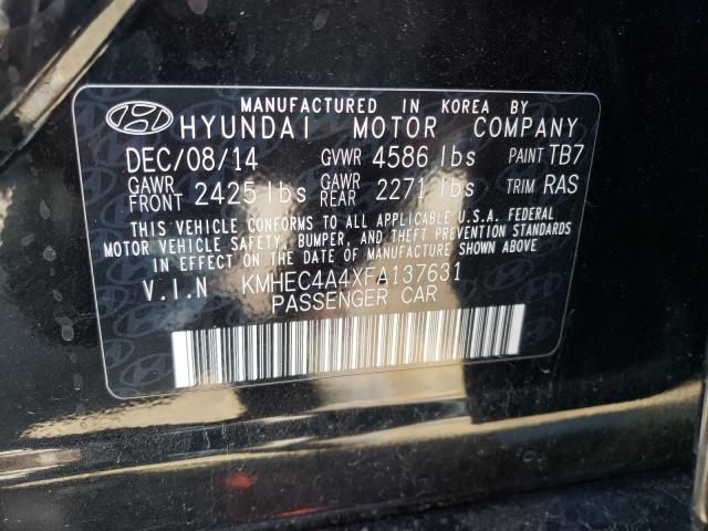 Photo 9 VIN: KMHEC4A4XFA137631 - HYUNDAI SONATA HYB 