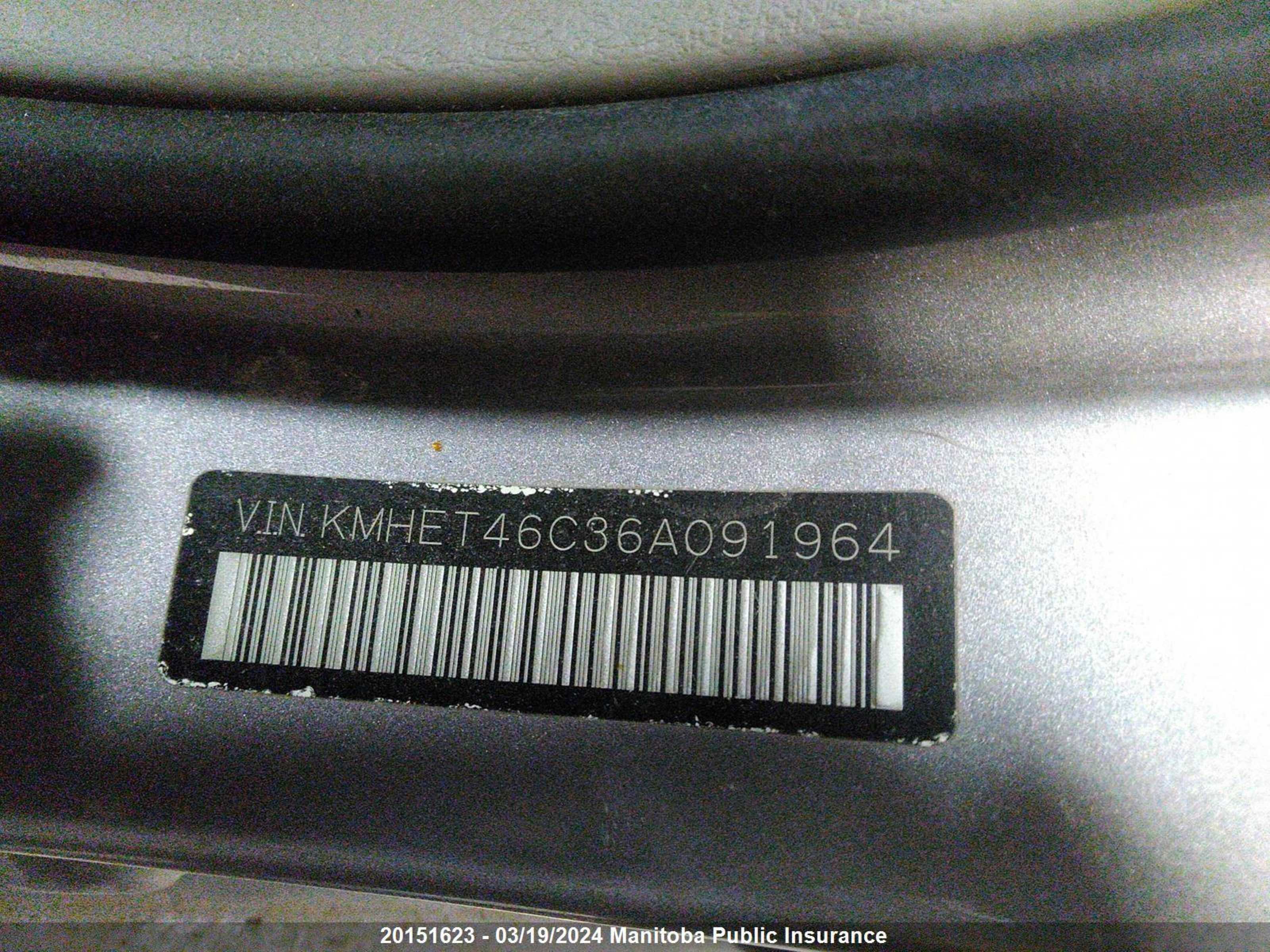 Photo 8 VIN: KMHET46C36A091964 - HYUNDAI SONATA 