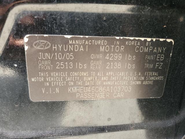 Photo 11 VIN: KMHEU46C86A103703 - HYUNDAI SONATA 