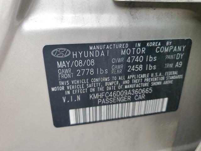 Photo 11 VIN: KMHFC46D09A360665 - HYUNDAI AZERA GLS 